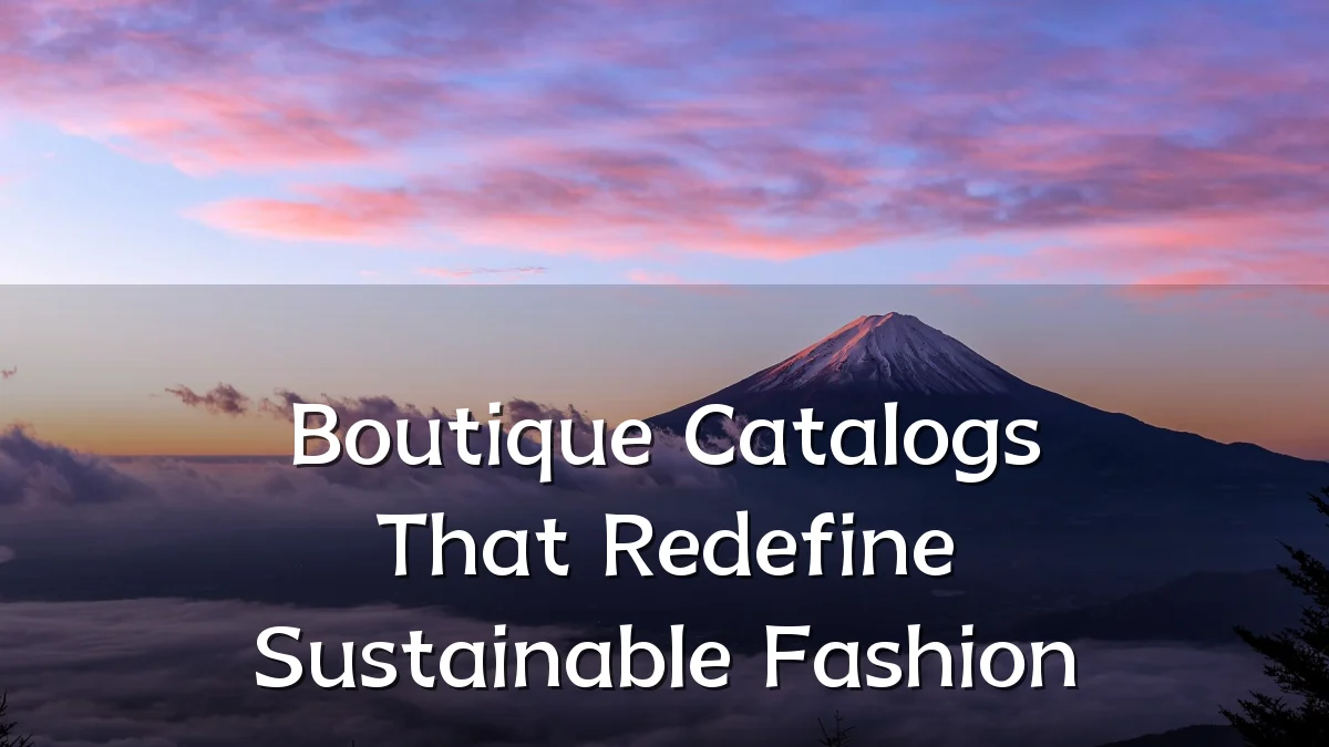 Boutique Catalogs That Redefine Sustainable Fashion