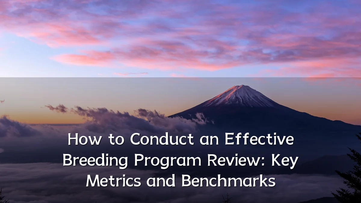 How to Conduct an Effective Breeding Program Review: Key Metrics and Benchmarks
