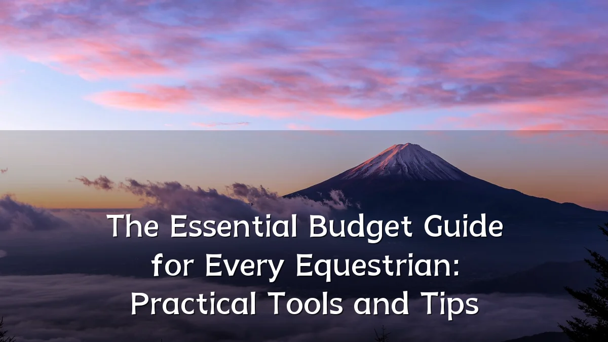 The Essential Budget Guide for Every Equestrian: Practical Tools and Tips