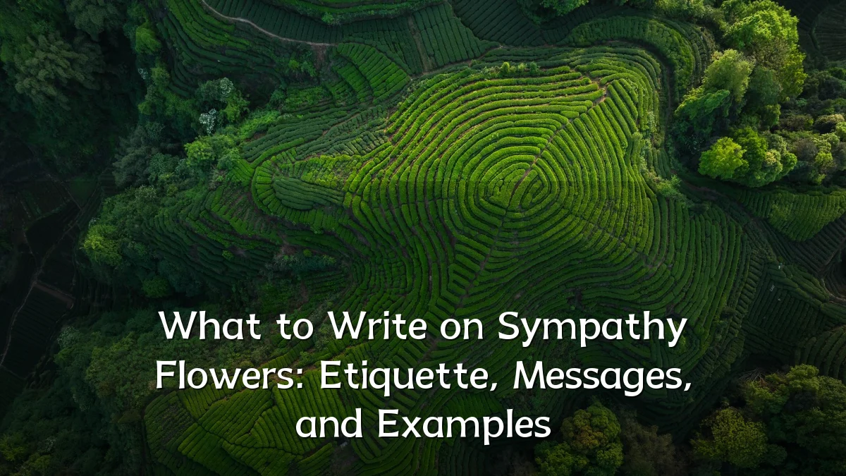 What to Write on Sympathy Flowers: Etiquette, Messages, and Examples