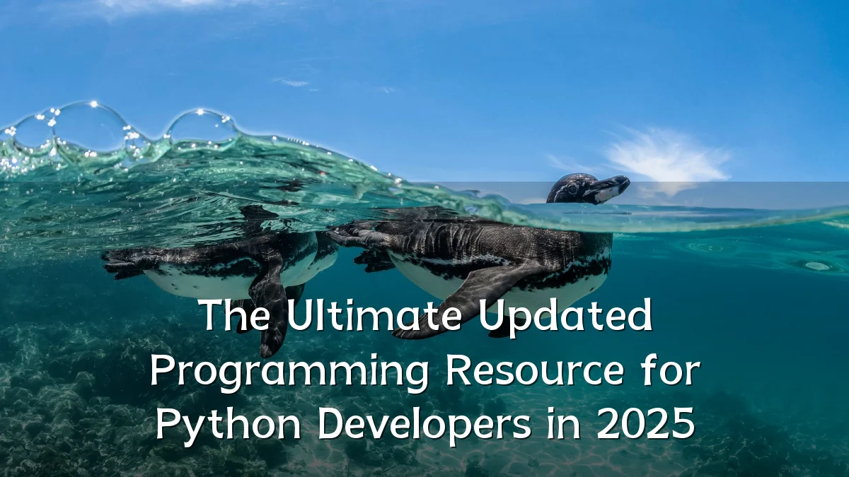 The Ultimate Updated Programming Resource for Python Developers in 2025