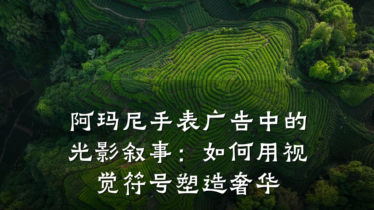 阿玛尼手表广告中的光影叙事:如何用视觉符号塑造奢华