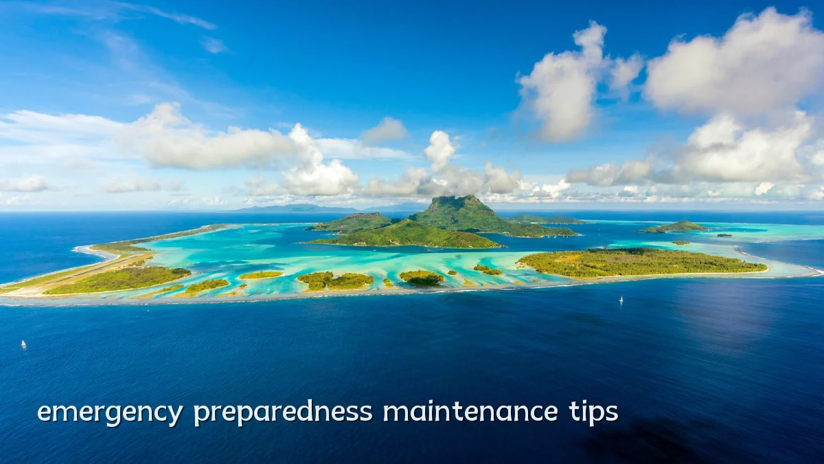 emergency preparedness maintenance tips