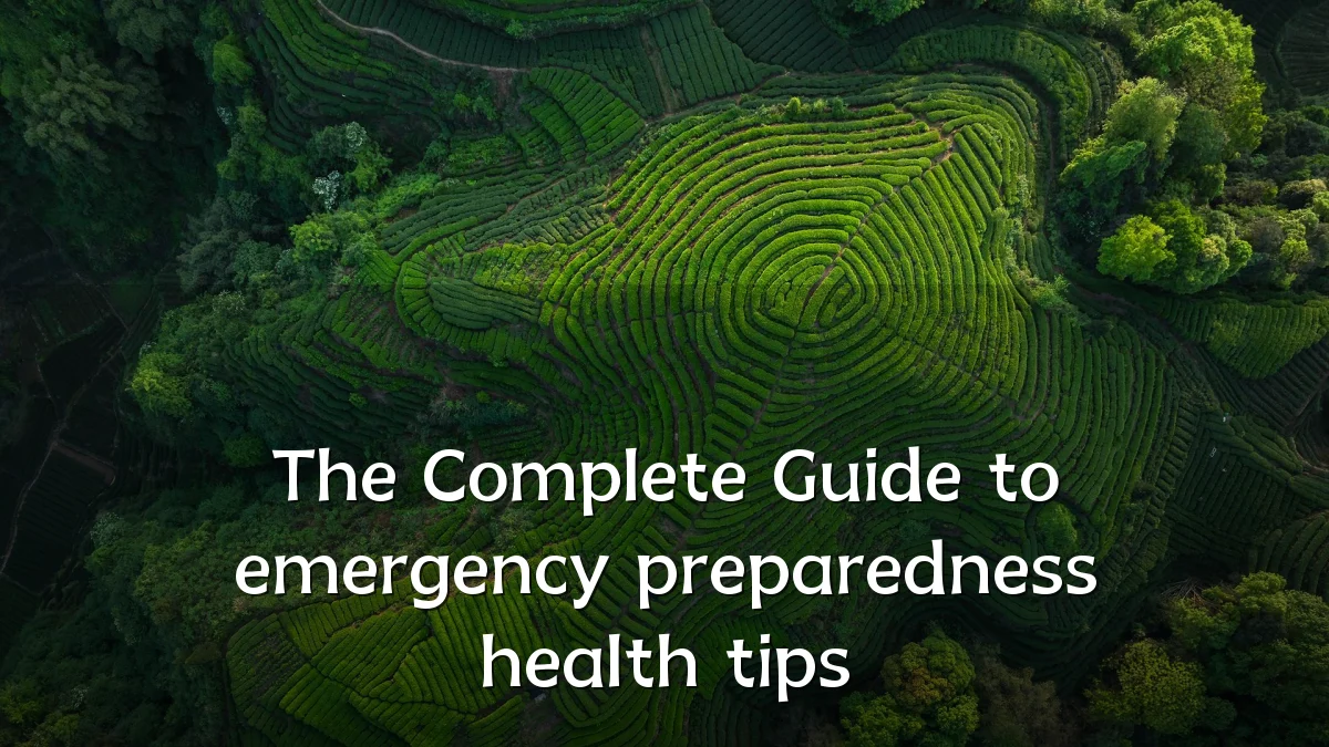 The Complete Guide to emergency preparedness health tips