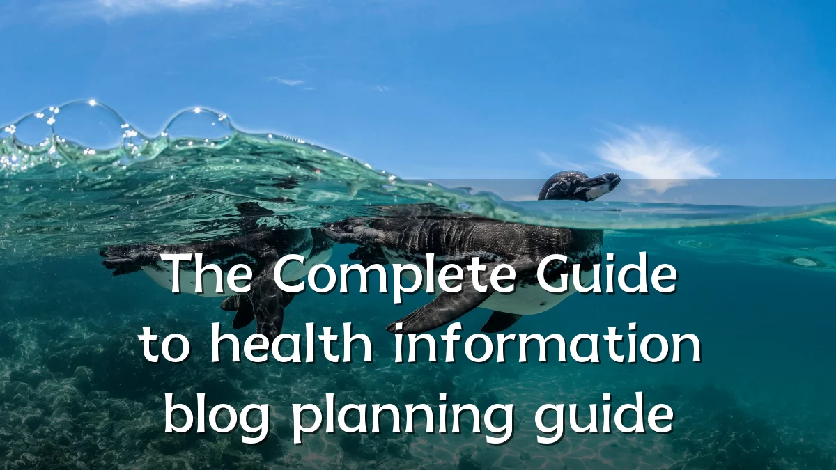 The Complete Guide to health information blog planning guide