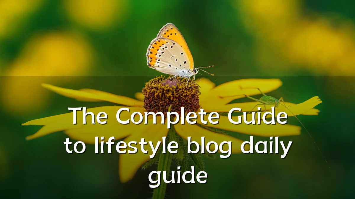 The Complete Guide to lifestyle blog daily guide
