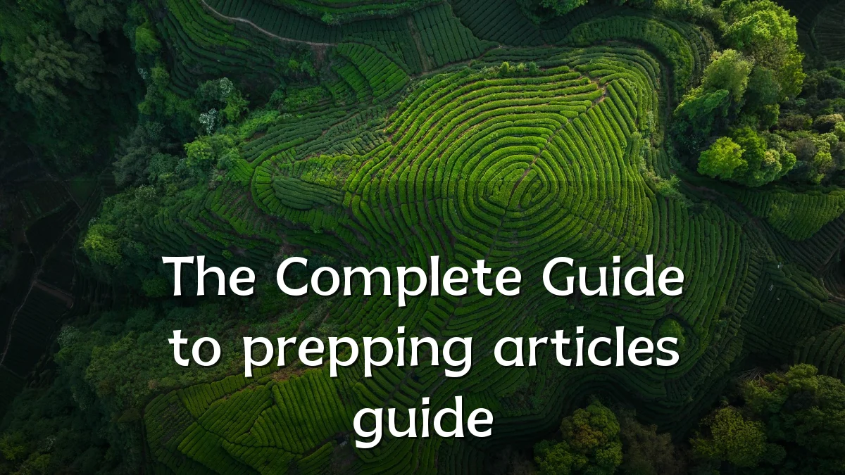 The Complete Guide to prepping articles guide