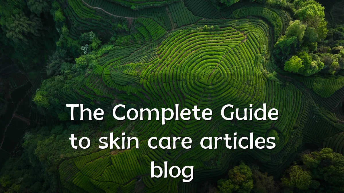 The Complete Guide to skin care articles blog