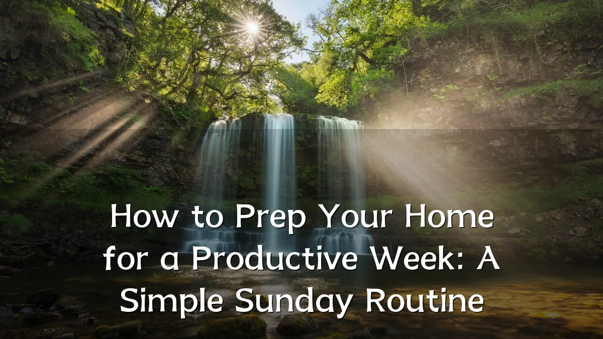 How to Prep Your Home for a Productive Week: A Simple Sunday Routine