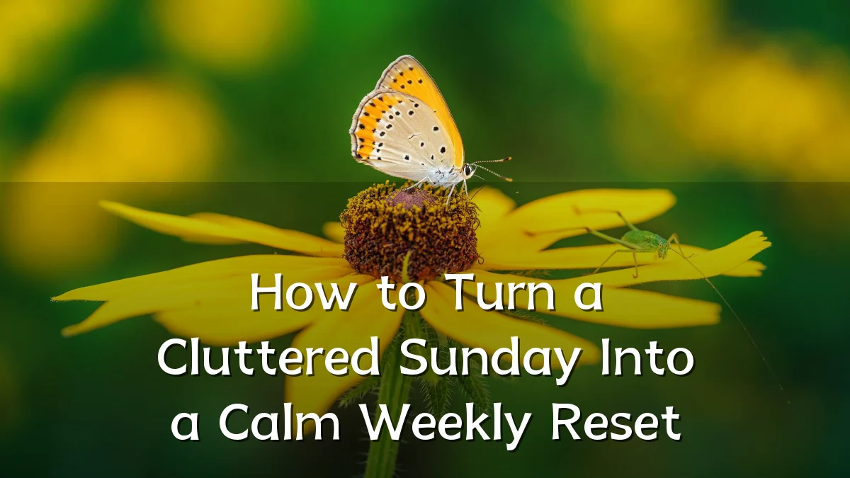 How to Turn a Cluttered Sunday Into a Calm Weekly Reset