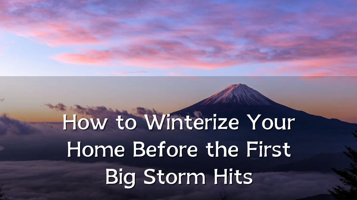 How to Winterize Your Home Before the First Big Storm Hits