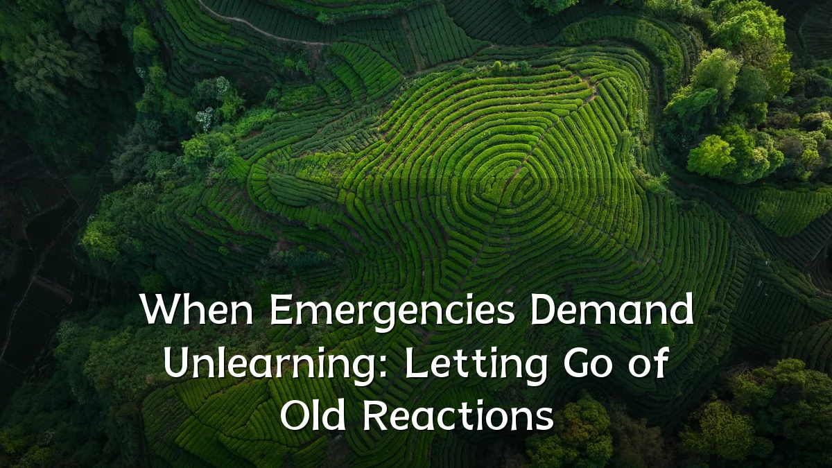 When Emergencies Demand Unlearning: Letting Go of Old Reactions