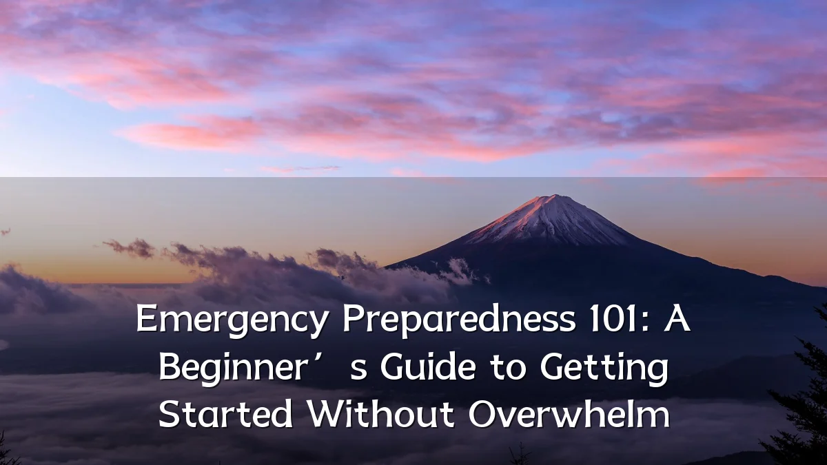 Emergency Preparedness 101: A Beginner’s Guide to Getting Started Without Overwhelm
