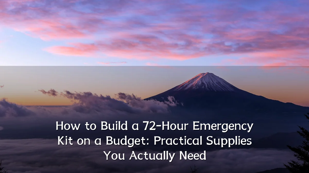 How to Build a 72-Hour Emergency Kit on a Budget: Practical Supplies You Actually Need
