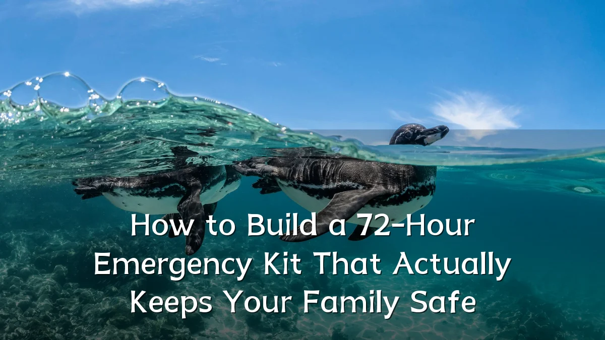 How to Build a 72-Hour Emergency Kit That Actually Keeps Your Family Safe