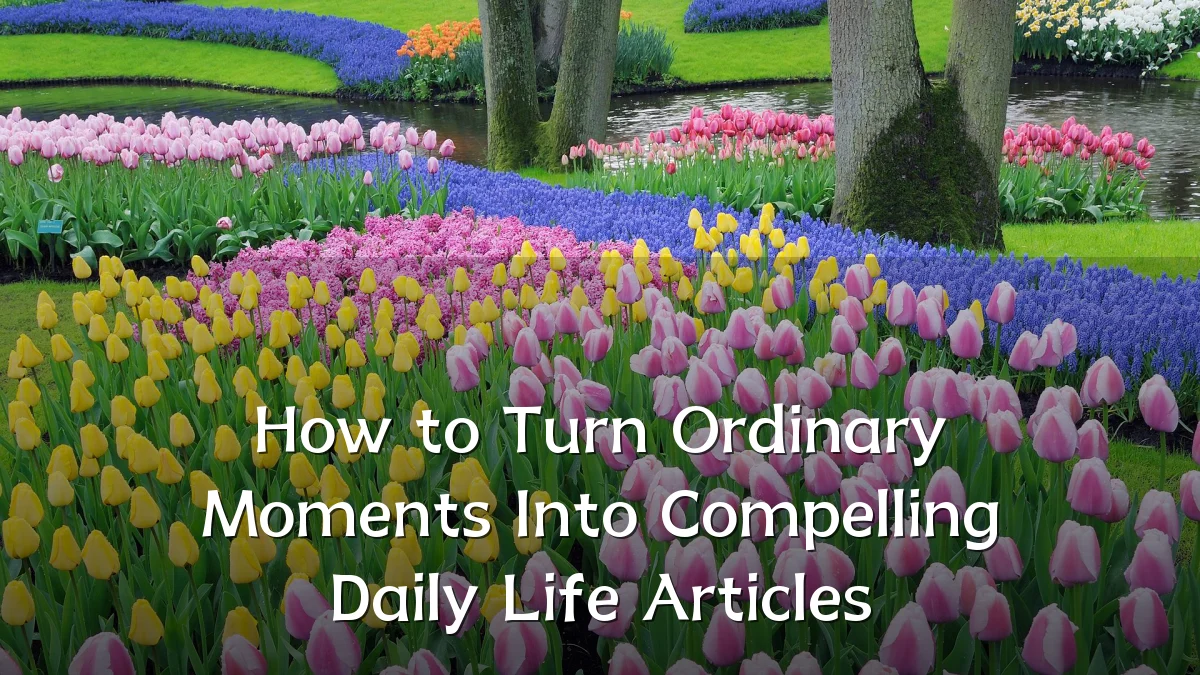 How to Turn Ordinary Moments Into Compelling Daily Life Articles