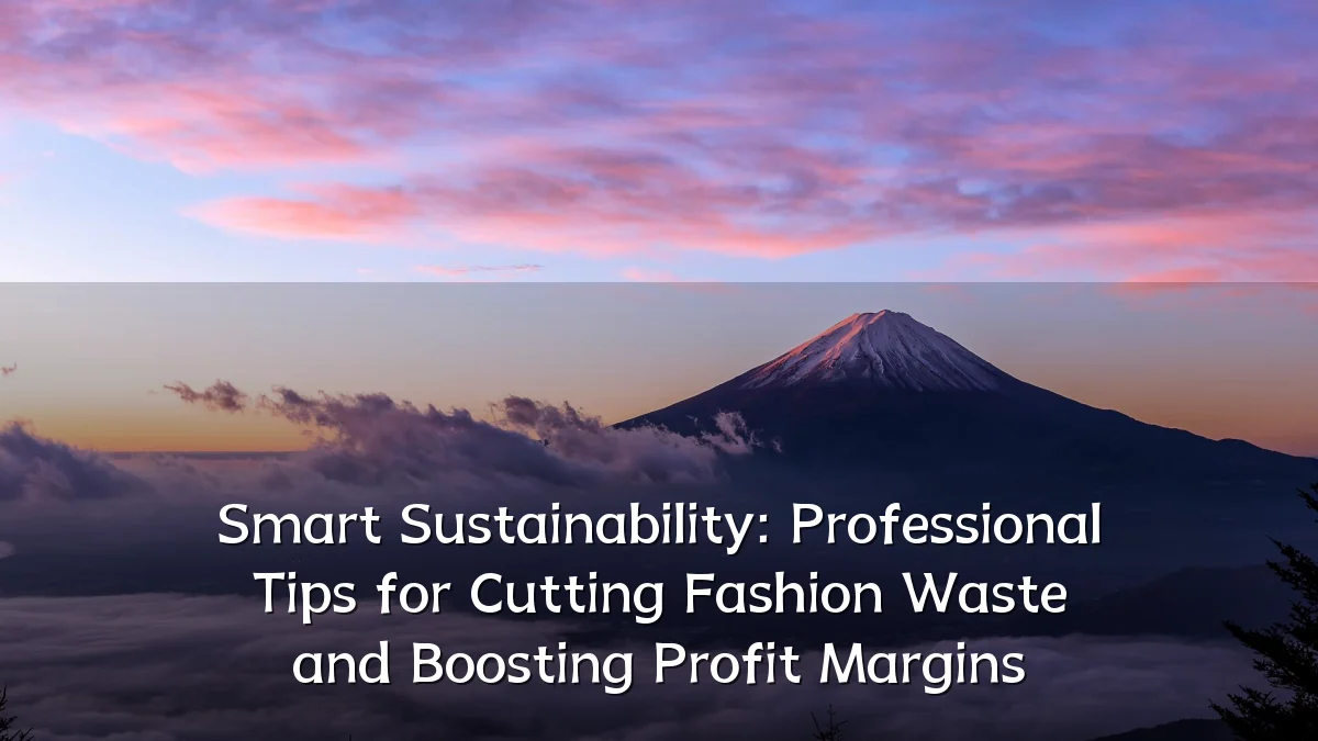 Smart Sustainability: Professional Tips for Cutting Fashion Waste and Boosting Profit Margins
