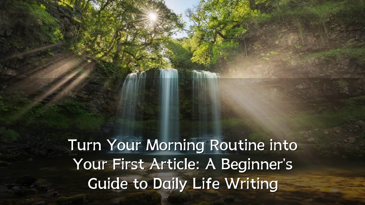 Turn Your Morning Routine into Your First Article: A Beginner's Guide to Daily Life Writing