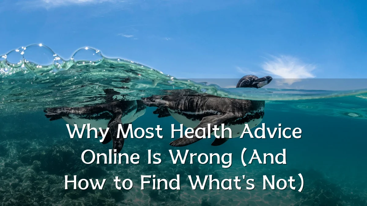 Why Most Health Advice Online Is Wrong (And How to Find What's Not)