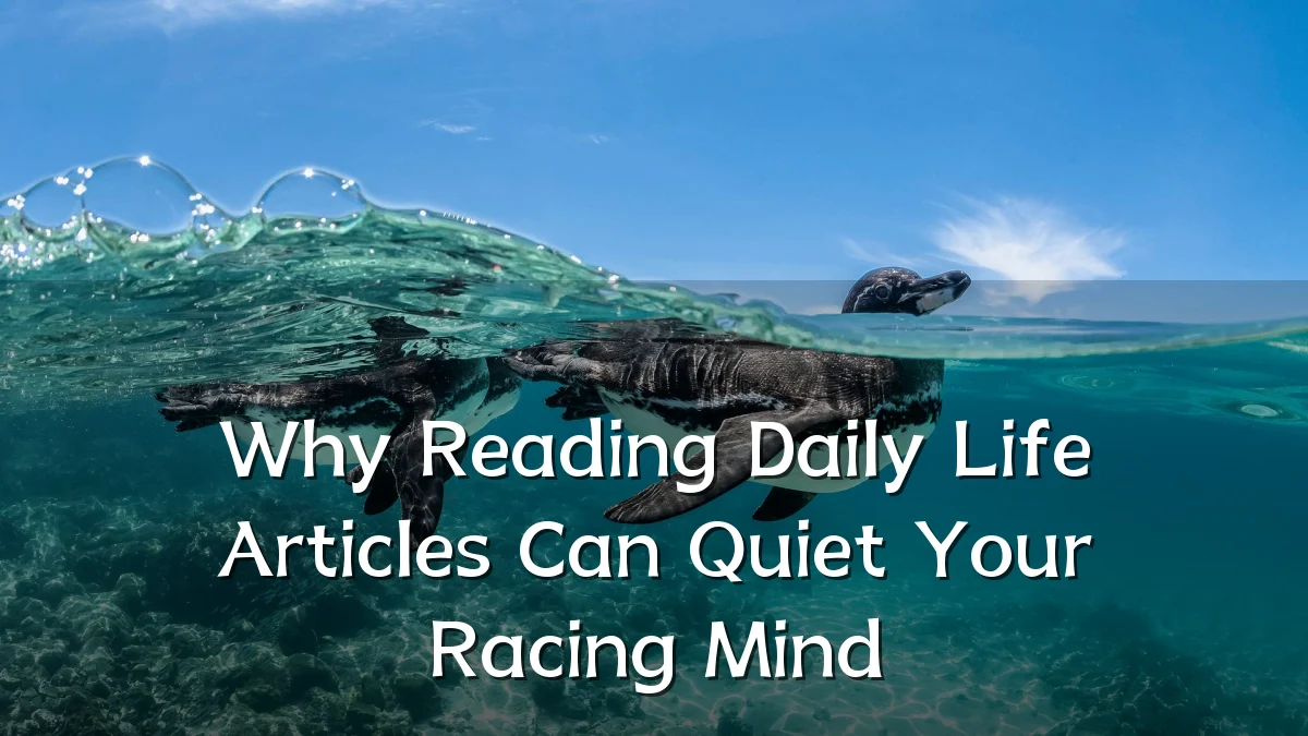 Why Reading Daily Life Articles Can Quiet Your Racing Mind